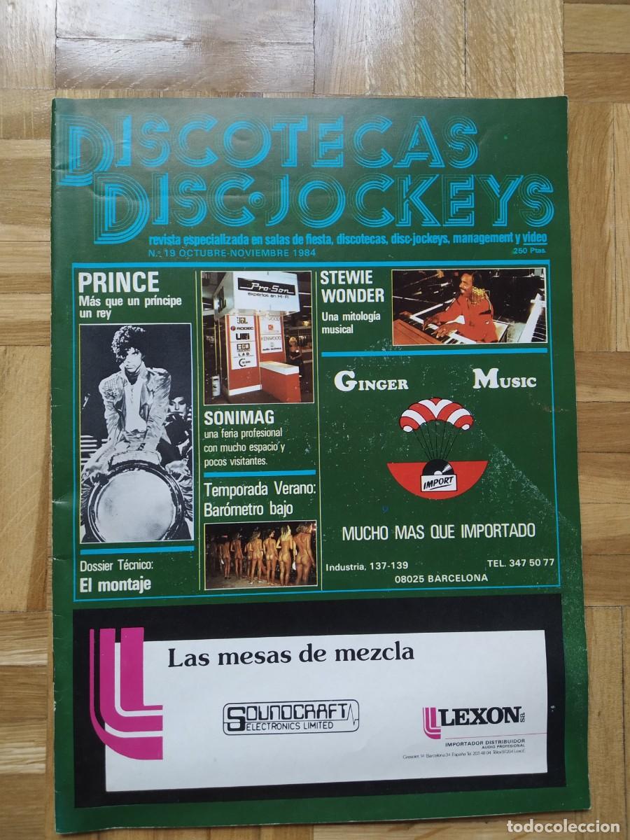 Revistas de m&uacute;sica: REVISTA DISCOTECAS DISC JOCKEYS N 19 MICHAEL JACKSON PRINCE FRANK ZAPPA AC DC SINATRA TINA TURNER ++