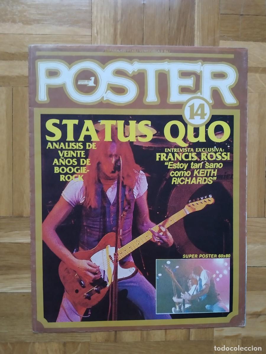 Revistas de m&uacute;sica: POSTER DE LA REVISTA POPULAR 1 N&ordm; 14 STATUS QUO VER FOTOS