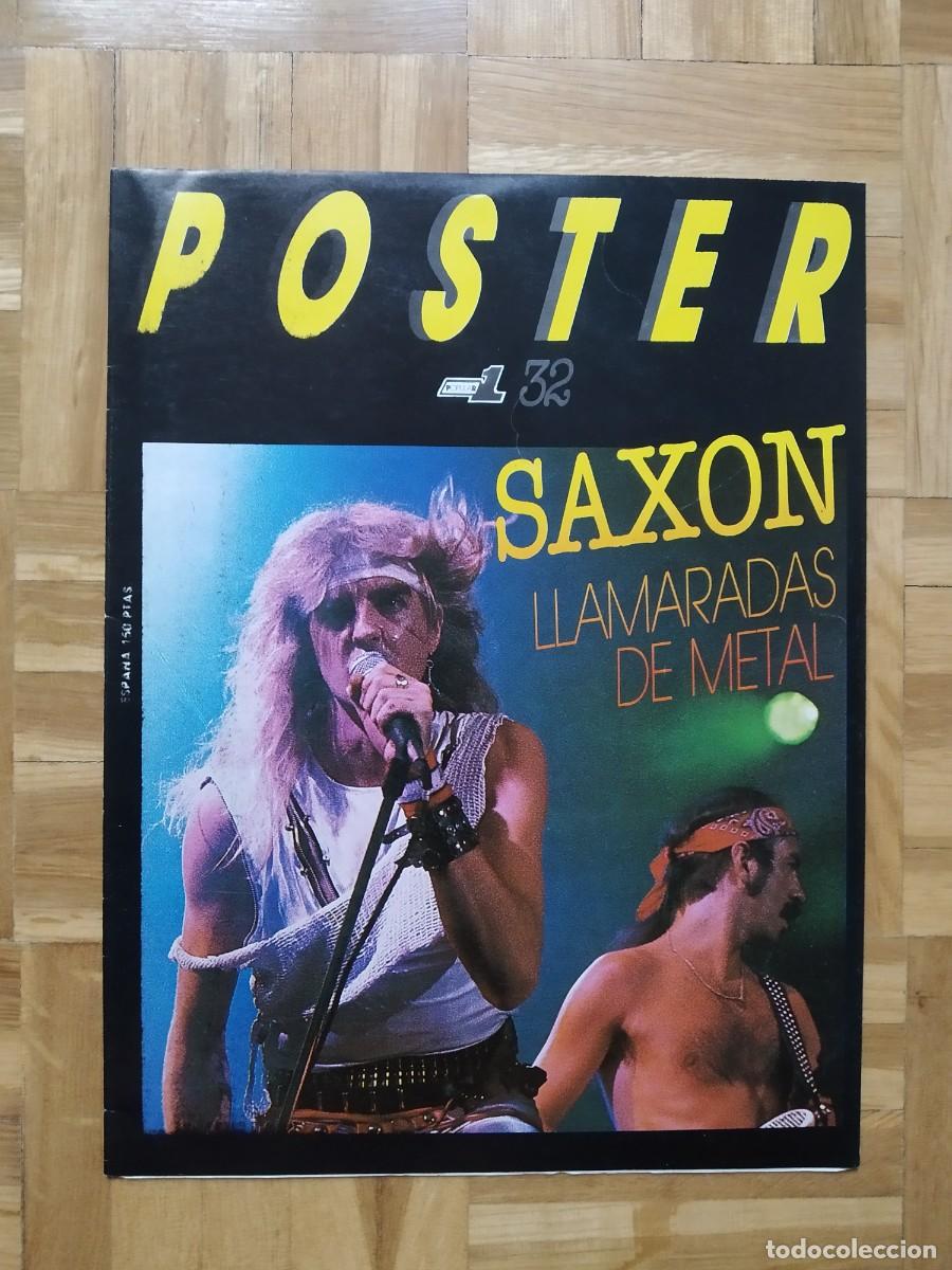 Revistas de m&uacute;sica: POSTER DE LA REVISTA POPULAR 1 N&ordm; 32 SAXON VER FOTOS