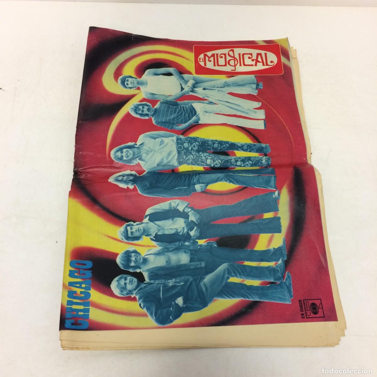 Revistas de m&uacute;sica: Revista: El Musical Revista con p&oacute;ster de Chicago y Santana - Marzo de 1970