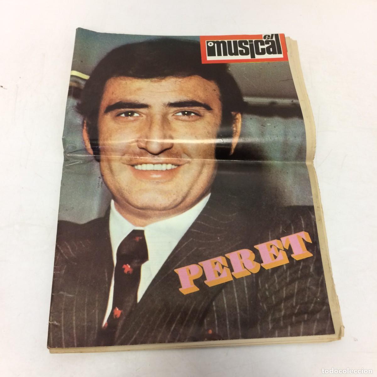 Revistas de m&uacute;sica: Revista: El Musical Revista con p&oacute;ster Doble de Peret - Febrero de 1971