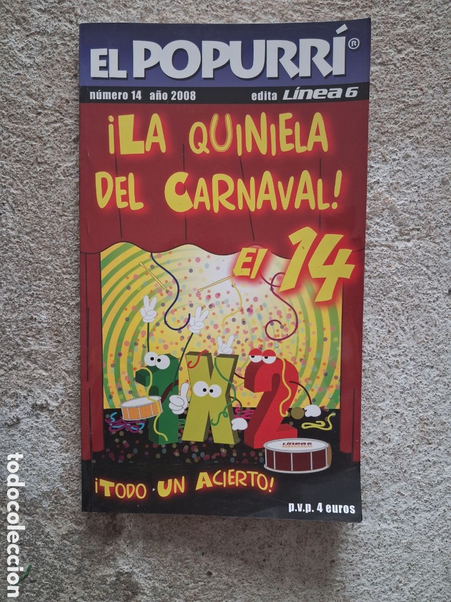 Riviste di musica: REVISTA EL POPURRI 2008 CARNAVAL CADIZ