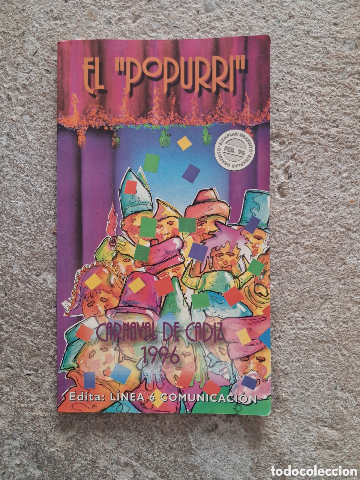 Riviste di musica: REVISTA EL POPURRI 1996 CARNAVAL CADIZ