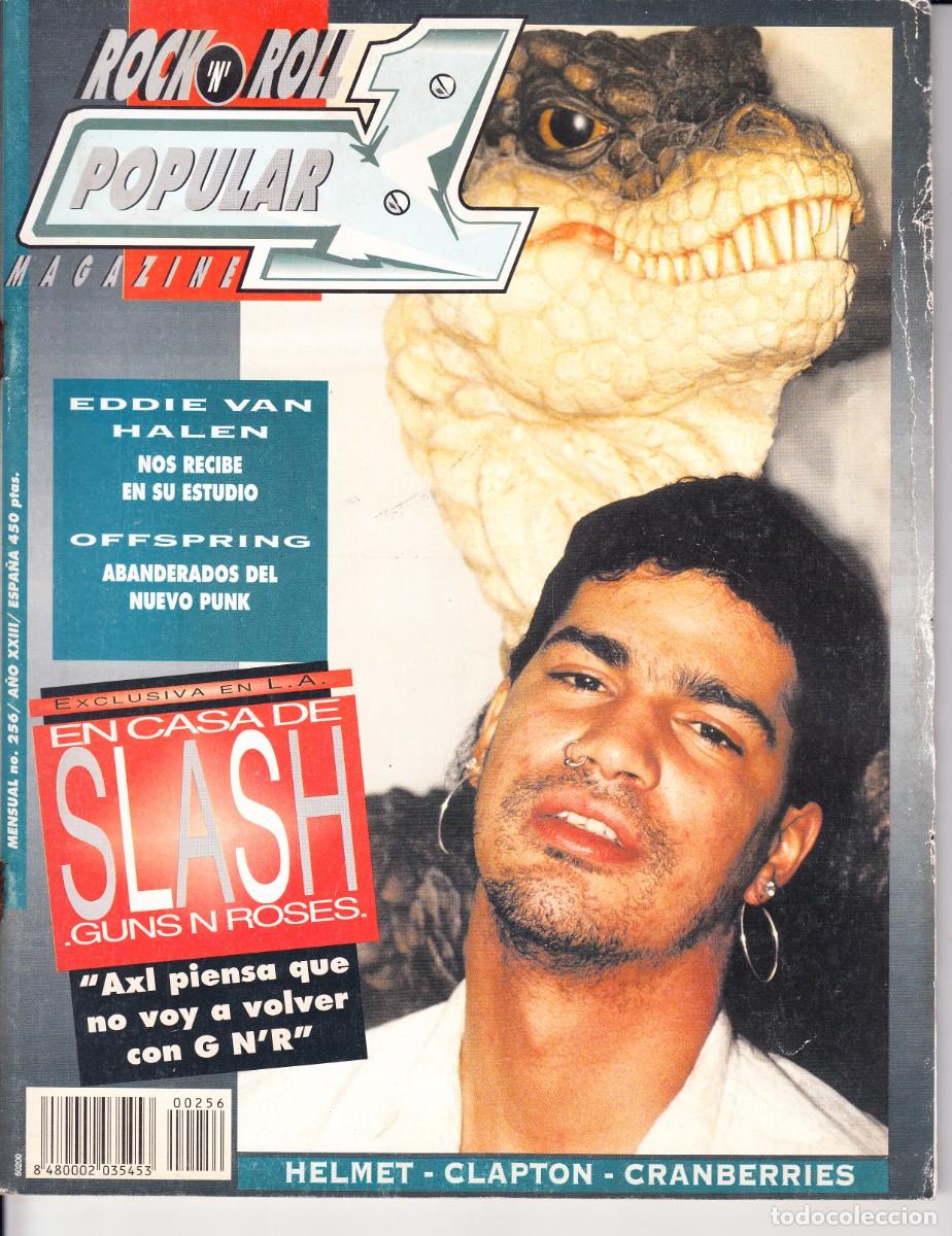 Revistas de m&uacute;sica: POPULAR 1. N&ordm; 256. SLASH, EDDIE VAN HALEN, OFFSPRING, HELMET, ERIC CLAPTON