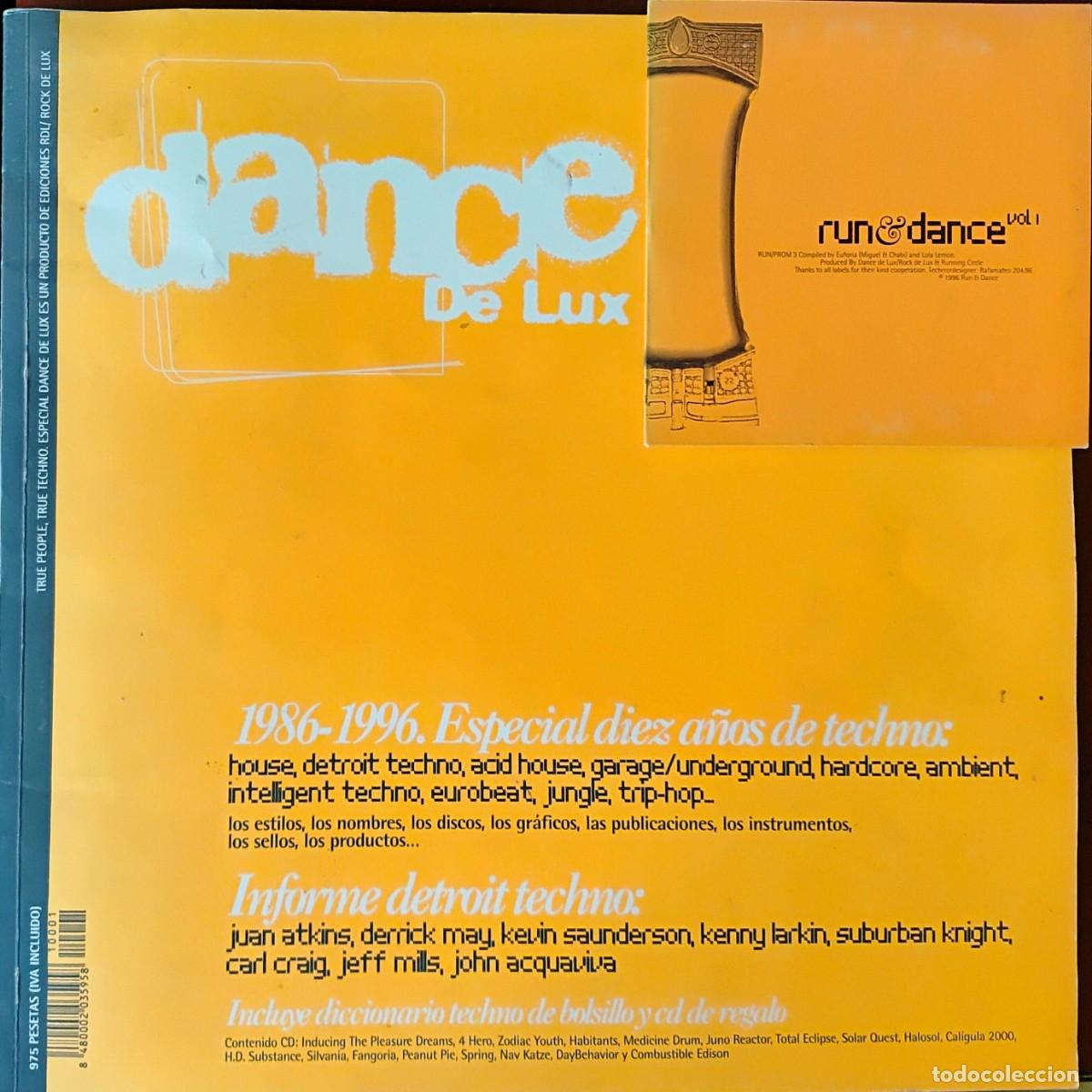 Revistas de m&uacute;sica: Dance de Lux (Rock de Lux) a&ntilde;os 1996, 1997, 1998, 1999 y 2000