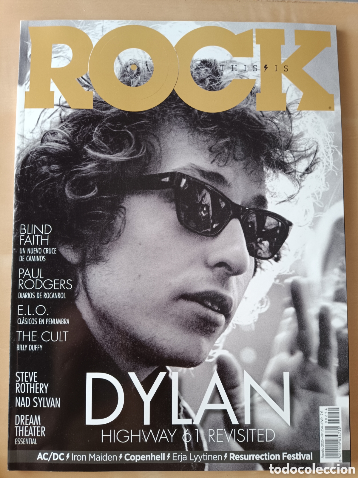 Revistas de m&uacute;sica: REVISTA THIS IS ROCK N&deg;254 AGOSTO 2025 BOB DYLAN DREAM THEATER AC DC BLIND FAITH THE CULT cp