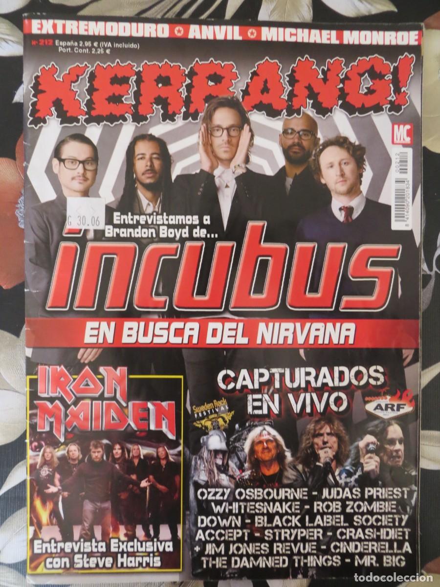 Revistas de m&uacute;sica: KERRANG:-INCUBUS-EXTREMODURO-IRON MAIDEN-MICHAEL MONROE-BANZAI-ETC... 2006