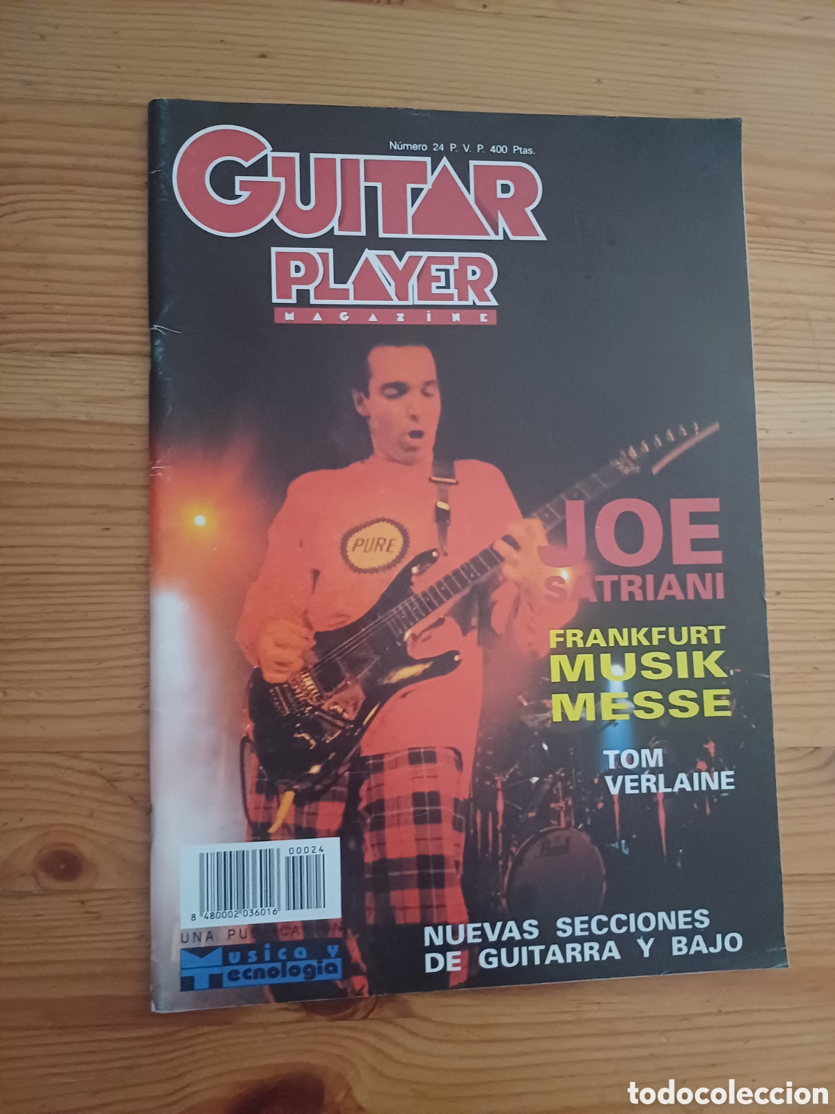 Revistas de m&uacute;sica: Guitar Player Joe Satriani Frankfurt Musik Messe Tom Verlaine Billy Villegas Gibson L-3