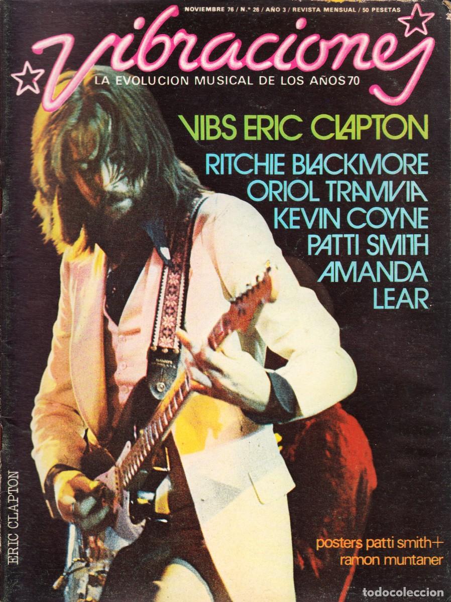 Revistas de m&uacute;sica: VIBRACIONES. N&ordm; 28. ERIC CLAPTON, RITCHIE BLACLMORE, ORIOL TRAMVIA, KEVIN COYNE