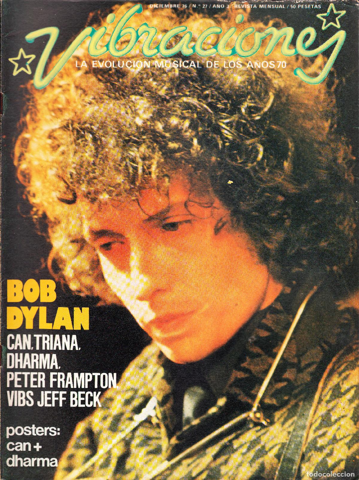 Revistas de m&uacute;sica: VIBRACIONES. N&ordm; 27. BOB DYLAN, CAN, TRIANA, CIA ELECTRICA DHARMA, JEFF BECK