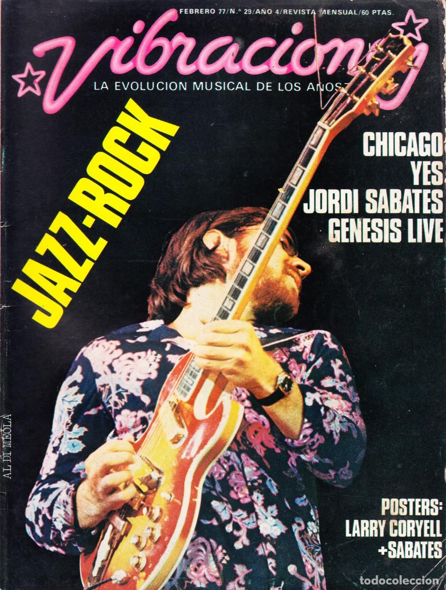 Revistas de m&uacute;sica: VIBRACIONES. N&ordm; 29. JAZZ - ROCK, CHICAGO, YES, JORDI SABATES, GENESIS