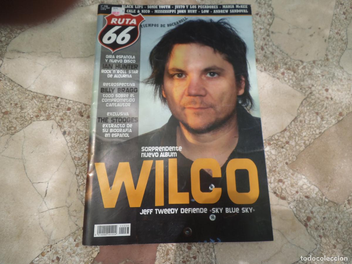 Revistas de m&uacute;sica: ruta 66 n&ordm; 238, wilco, the stooges, billy bragg, ian hunter, sonic youth, justo y los pecadores