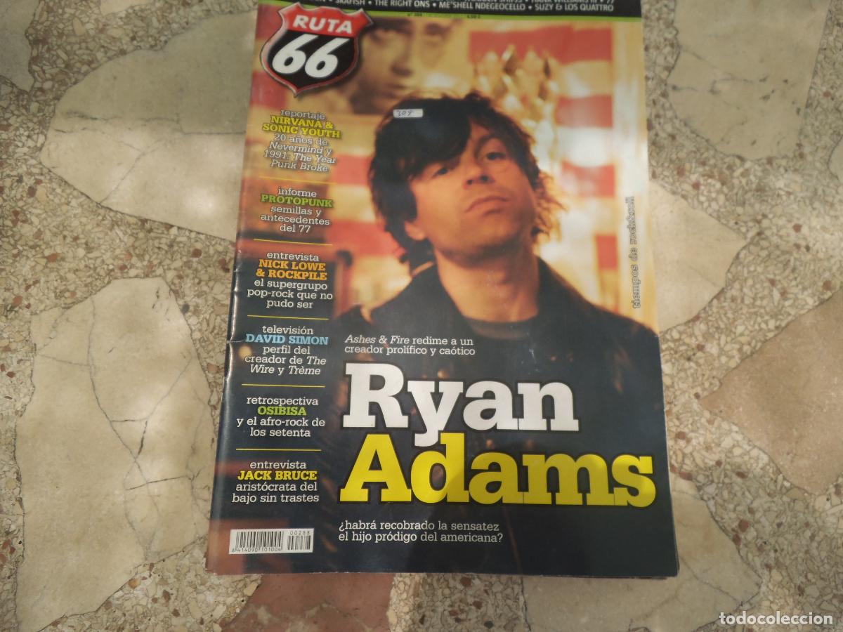 Revistas de m&uacute;sica: ruta 66 n&ordm; 288, ryan adams, jack bruce, osibisa, david simon, nick lowe & rockpile, nirvana