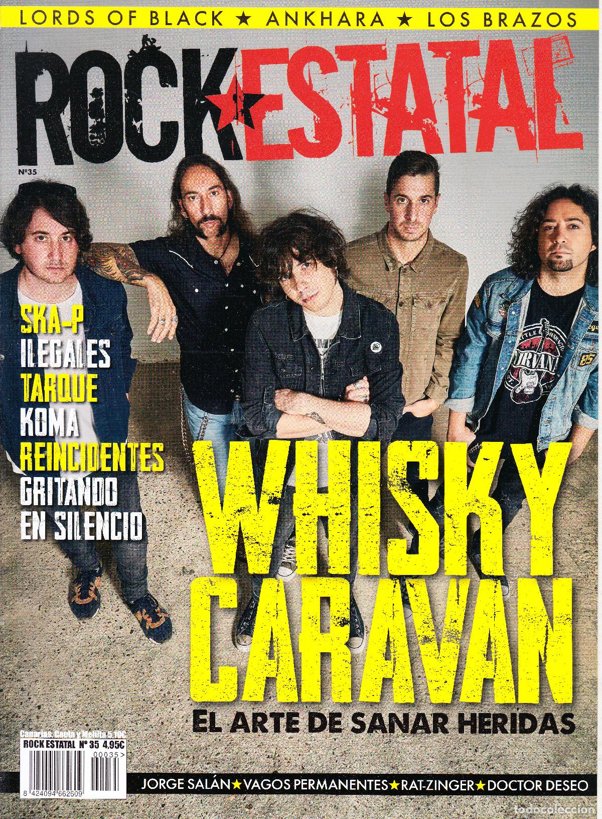 Revistas de m&uacute;sica: ROCK ESTATAL. N&ordm; 35. WHISKY CARAVAN, SKA-P, ILEGALES, KOMA, TARQUE, REINCIDENTES