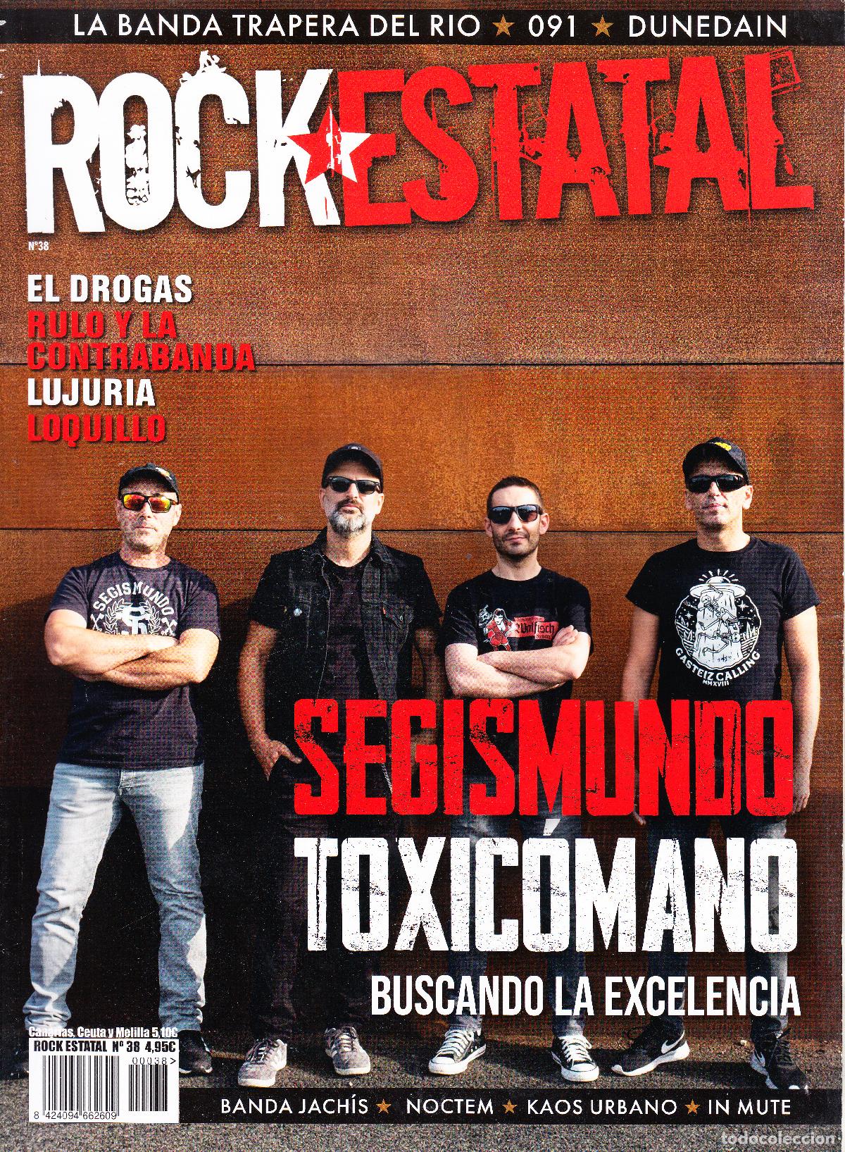 Revistas de m&uacute;sica: ROCK ESTATAL. N&ordm; 38. EL DROGAS, RULO, LUJURIA, LOQUILLO, SEGISMUNDO, KAOS URBANO