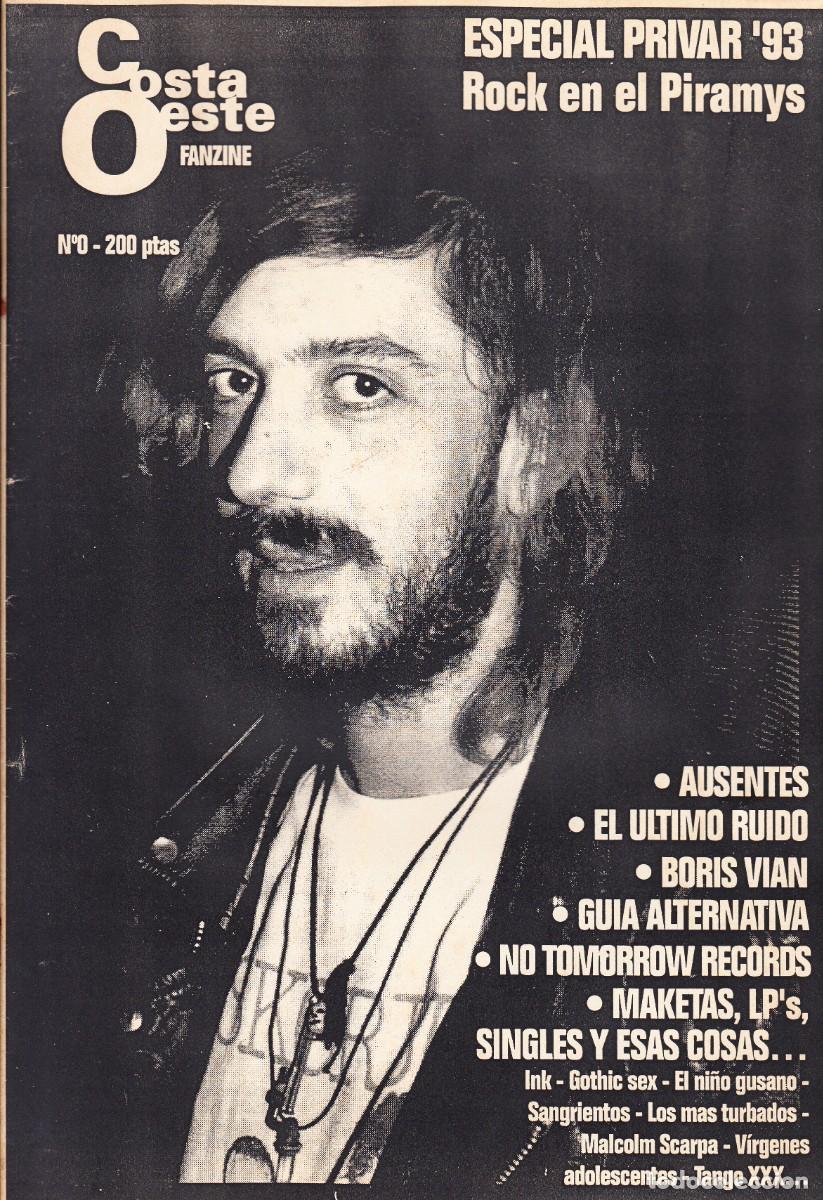Revistas de m&uacute;sica: FANZINE COSTA OESTE. N&ordm; 0. A&Ntilde;O 1993.
