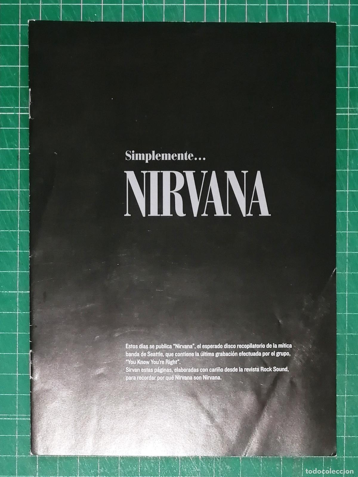Revistas de m&uacute;sica: FOLLETO, PUBLICIDAD. SIMPLEMENTE... NIRVANA [Suplemento de la revista Rock Sound, 2002]