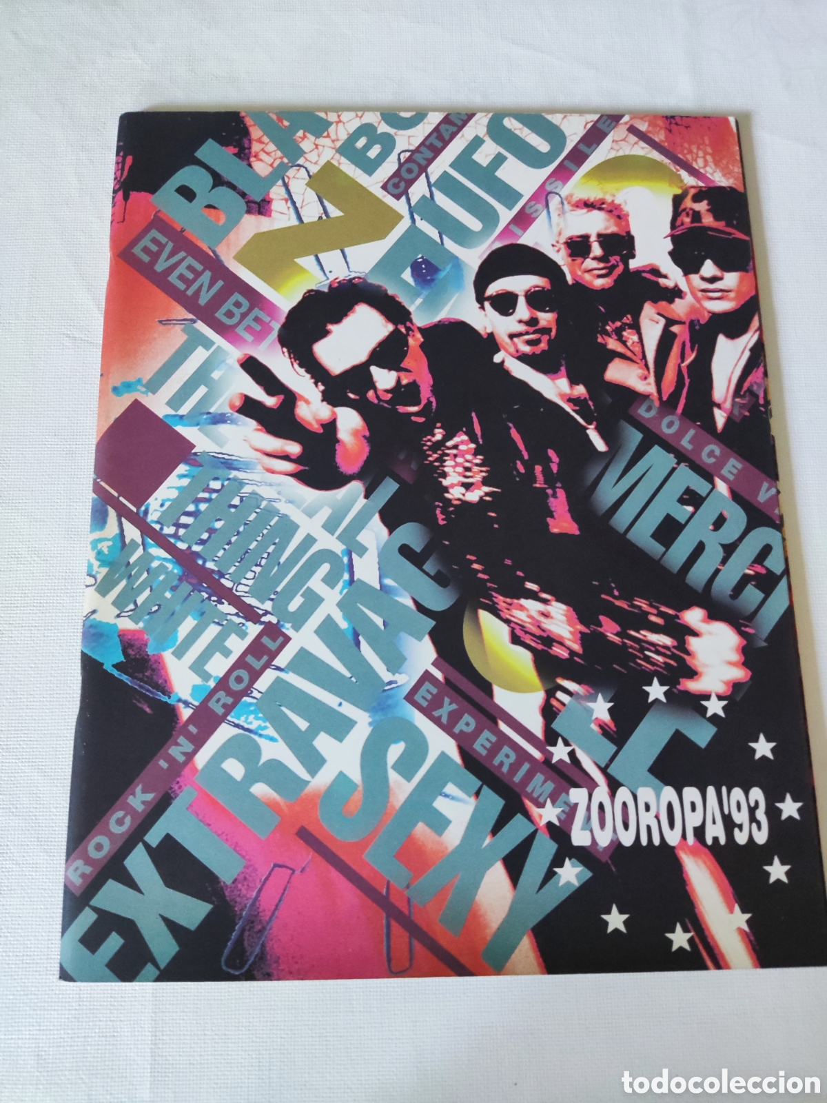 Revistas de m&uacute;sica: Gira U2 Zooropa 93 tourbook original libro oficial Espectacular libro de gira oficial de U2 &rdquo;Zooropa