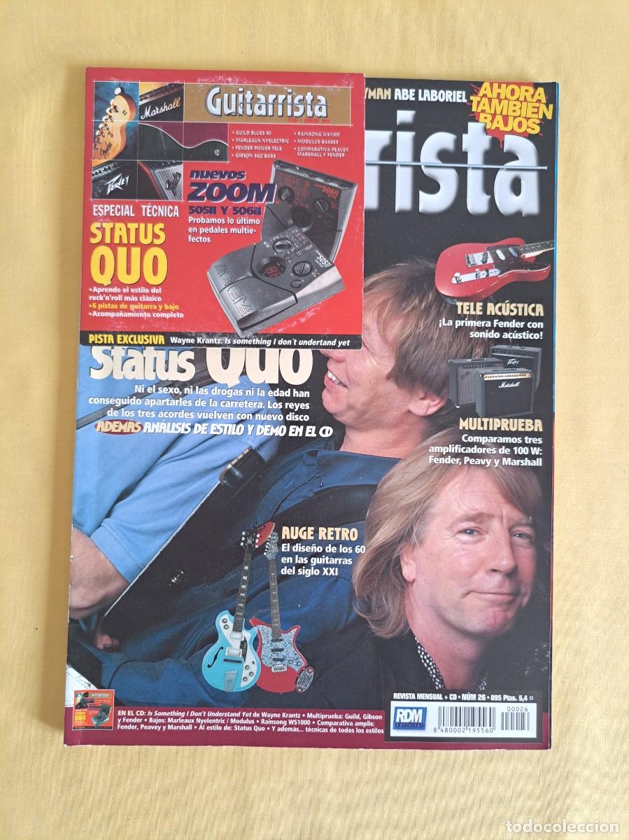 Revistas de m&uacute;sica: REVISTA GUITARRISTA N&ordm; 26: STATUS QUO - OCTUBRE 1998
