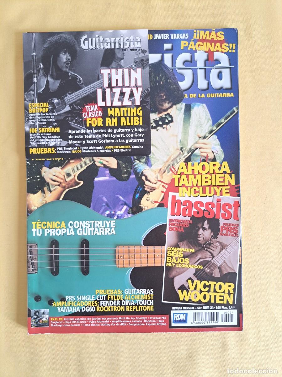 Revistas de m&uacute;sica: REVISTA GUITARRISTA N&ordm; 24: ESPECIAL TECNICA THIN LIZZY - AGOSTO 1998