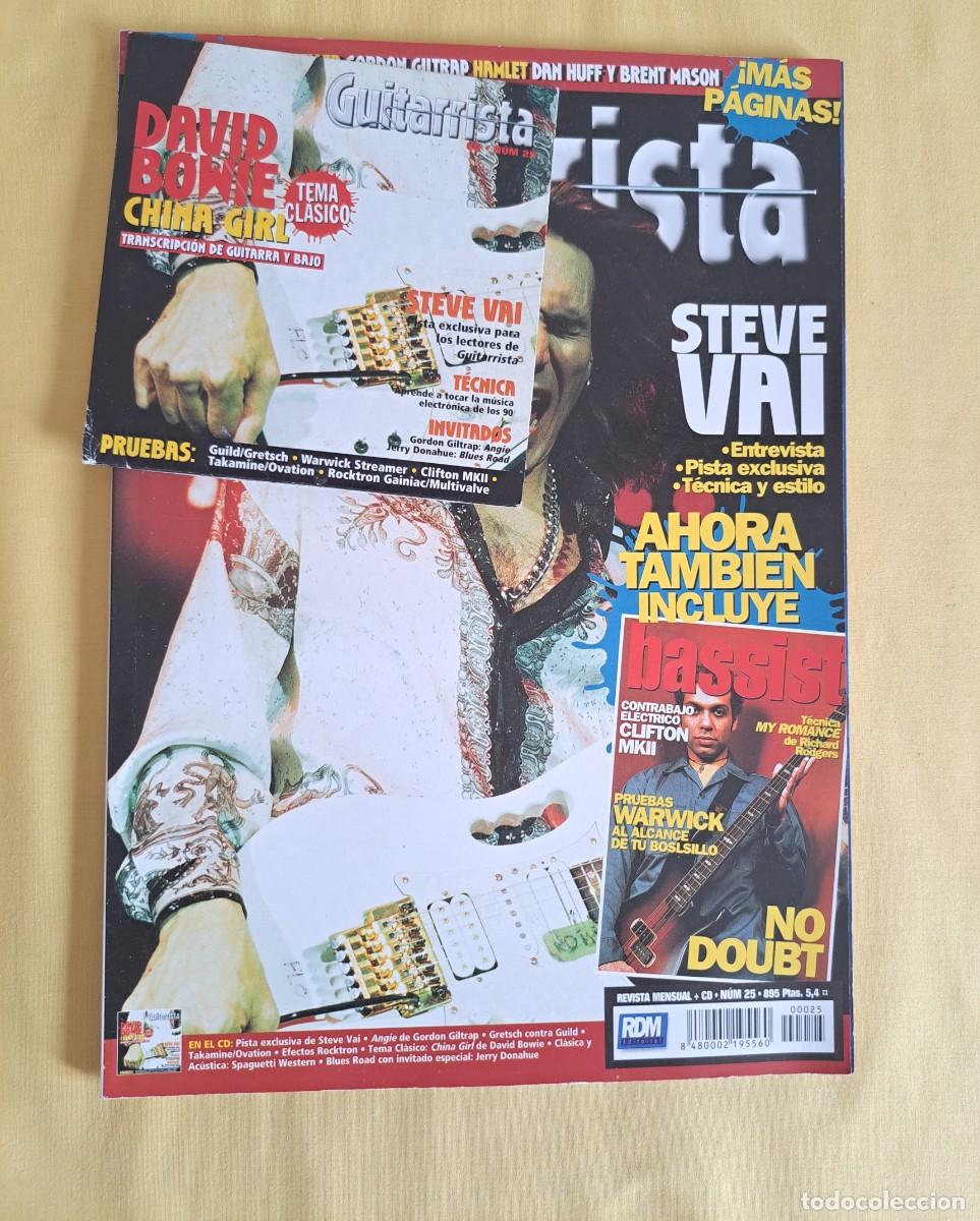 Revistas de m&uacute;sica: REVISTA GUITARRISTA N&ordm; 25: ESPACIAL TECNICA, APRENDE CHINA GIRL DE DAVID BOWIE - SEPTIEMBRE 1998
