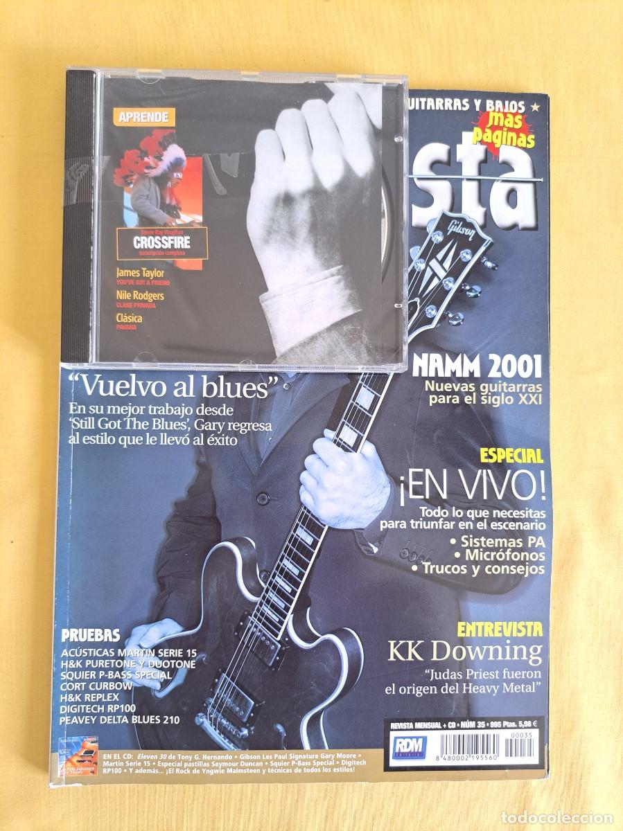 Revistas de m&uacute;sica: REVISTA GUITARRISTA N&ordm; 35: GARY MOORE &rdquo;VUELVO AL BLUES&rdquo; - JULIO 2001