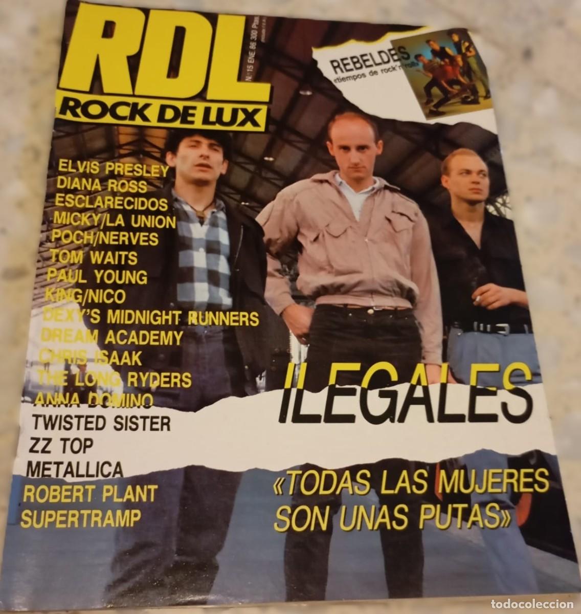 Revistas de m&uacute;sica: Rock de Lux, n&ordm; 15, Loquillo, Diana Ross, Esclarecidos, Ilegales, Tom Waits, Rebeldes