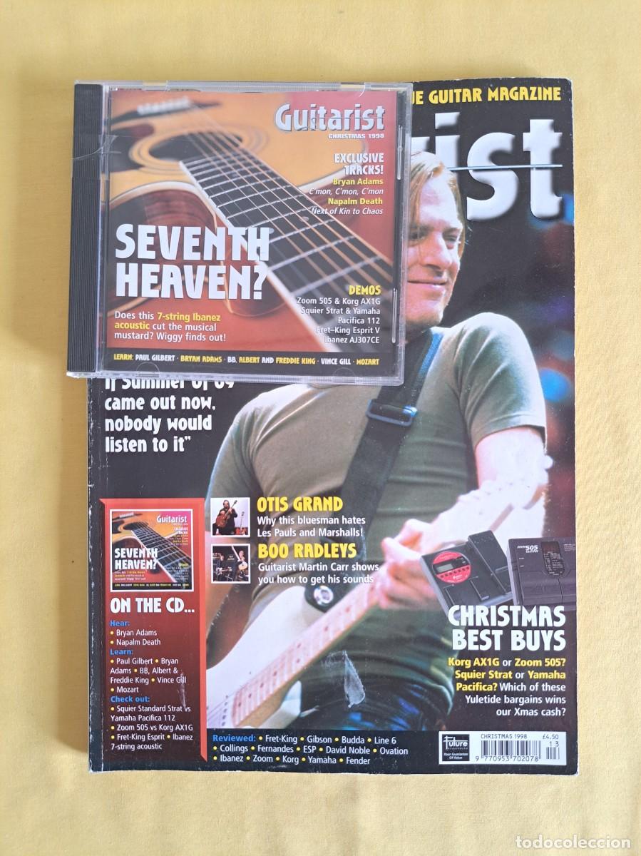 Revistas de m&uacute;sica: REVISTA GUITARIST - BRYAN ADAMS - CHRISTMAS 1998 - IDIOMA INGLES