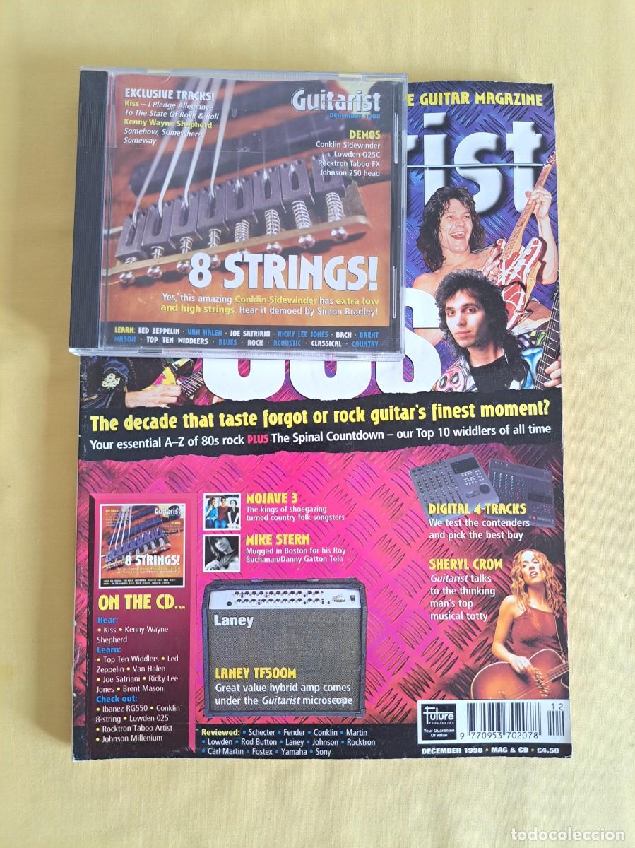 Revistas de m&uacute;sica: REVISTA GUITARIST - THE 80s - DECEMBER 1998 - IDIOMA INGLES