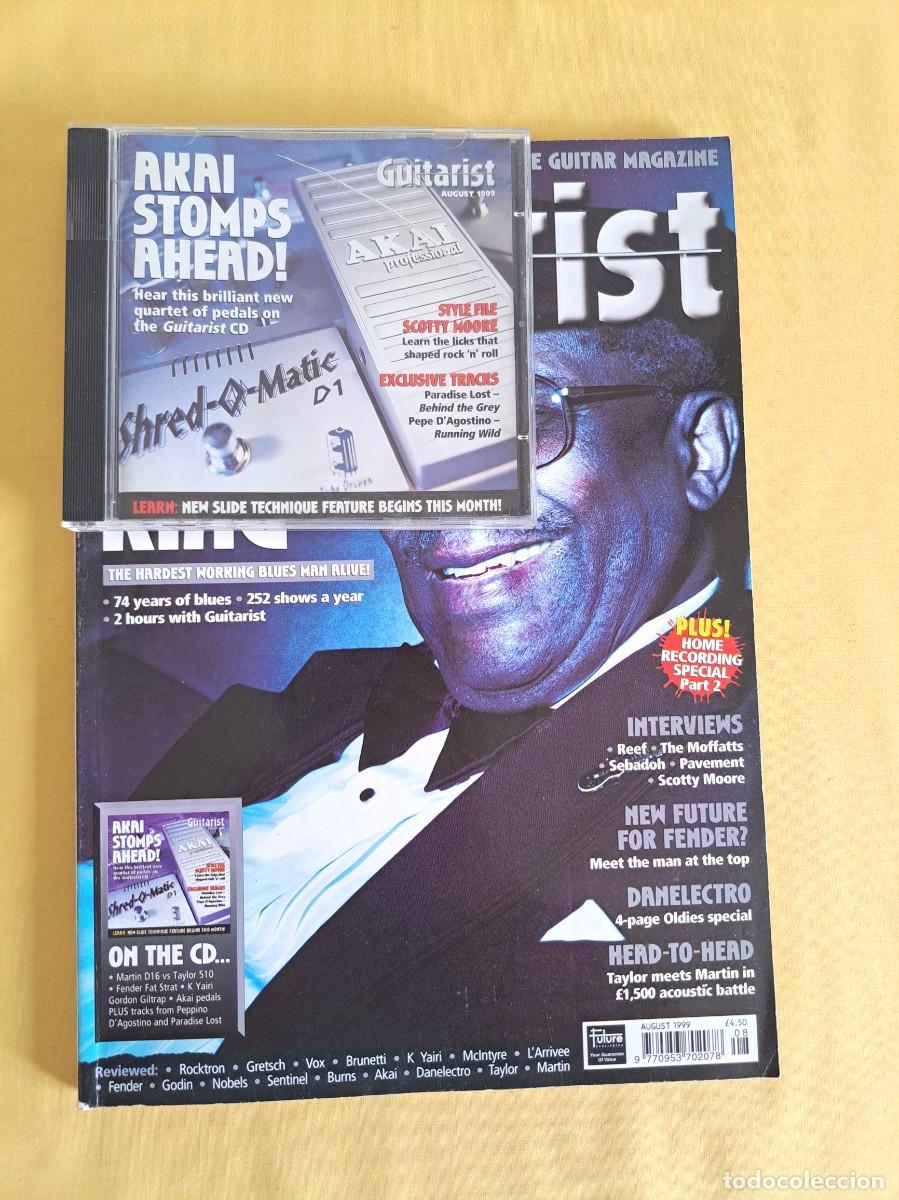 Revistas de m&uacute;sica: REVISTA GUITARIST - BB KING - AUGUST 1999 - IDIOMA INGLES