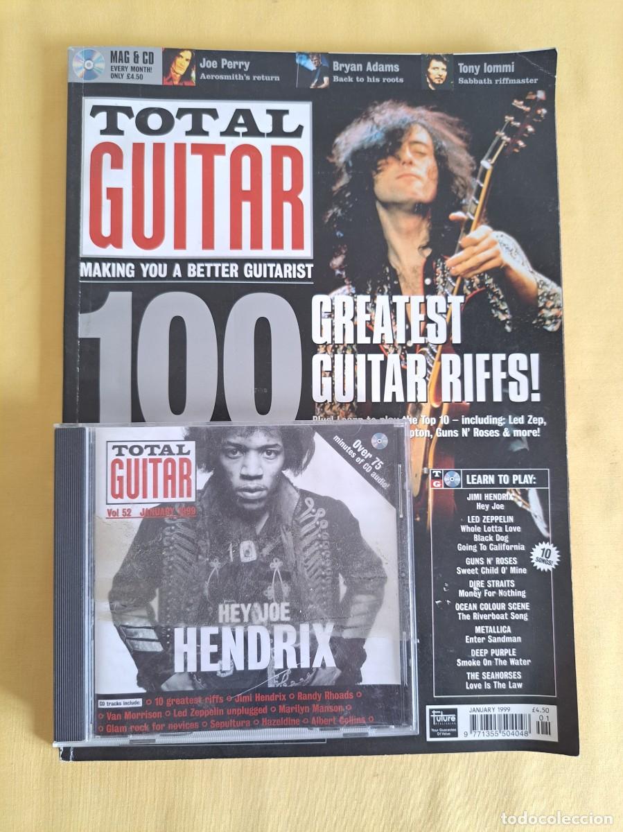 Revistas de m&uacute;sica: REVISTA GUITARIST - 100 GREATEST GUITAR RIFFS - JANUARY 1999 - IDIOMA INGLES
