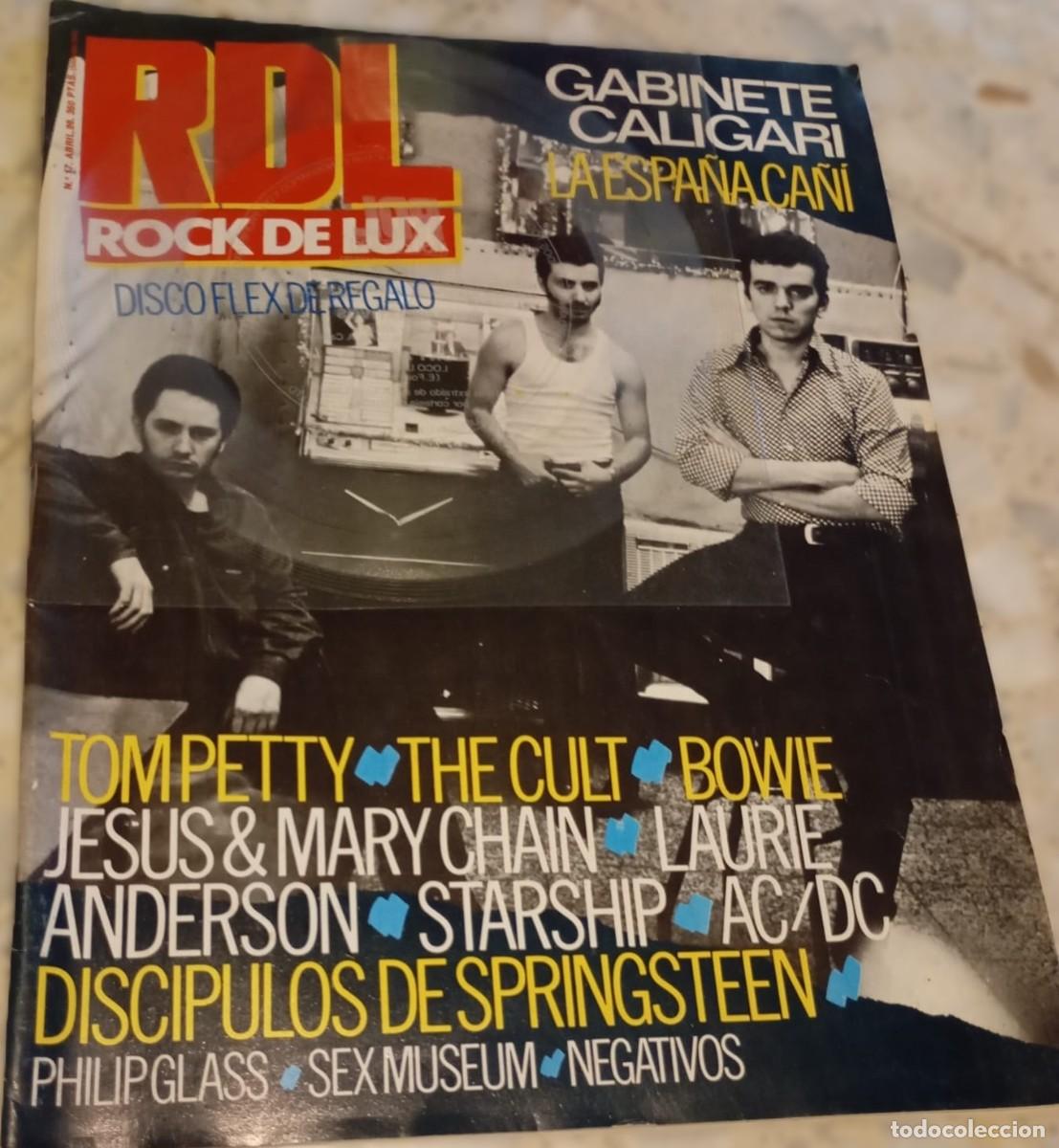 Revistas de m&uacute;sica: RDL ROCK DE LUX N&ordm; 17, GABINETE CALIGARI, TOM PETTY, THE CULT + DISCO FLEX