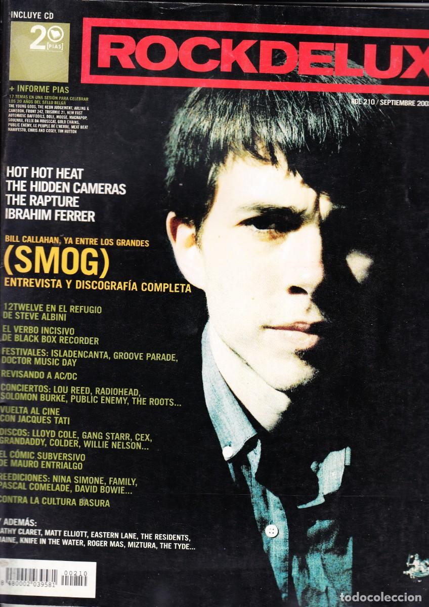 Music magazines: ROCK DE LUX. N&ordm; 210. SMOG, HOT HOT HEAT, THE HIDDEN CAMERAS, THE RAPTURE