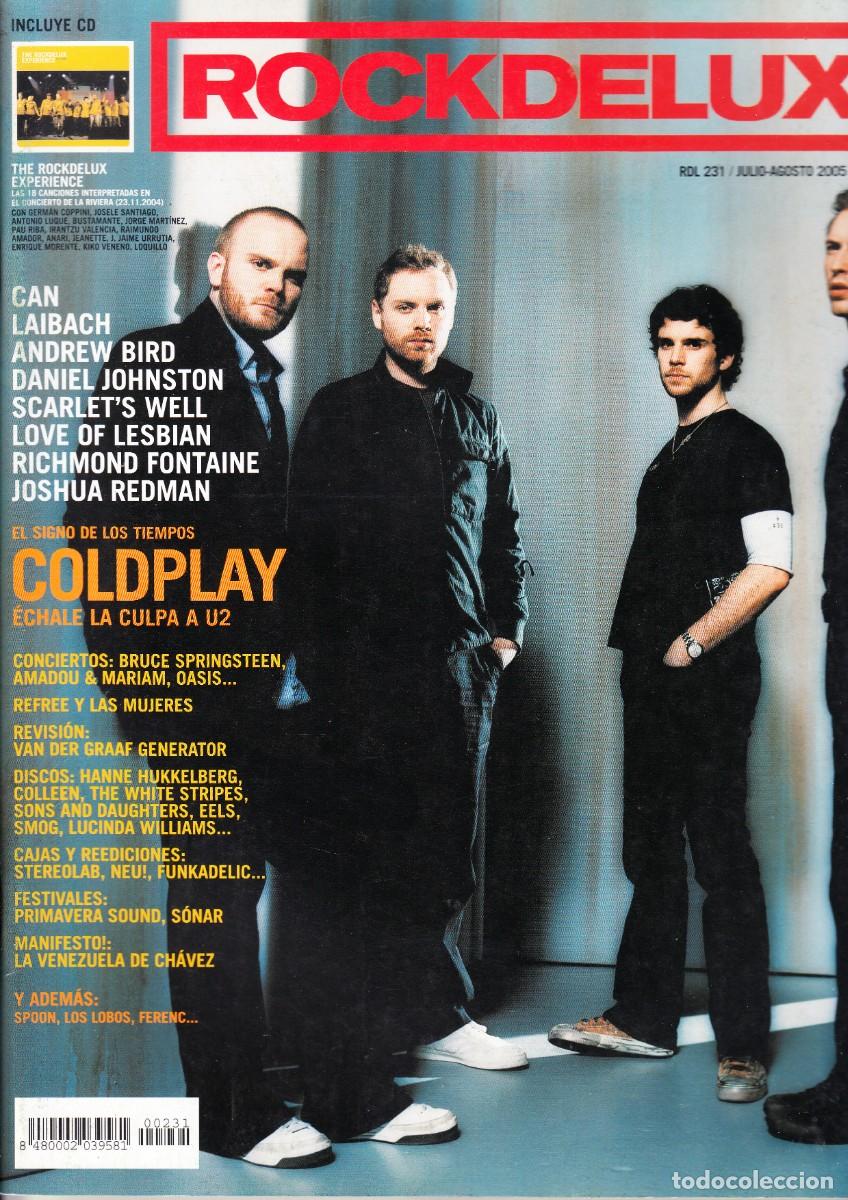 Music magazines: ROCK DE LUX. N&ordm; 231. COLDPLAY, CAN, LAIBACH, LOVE OF LESBIAN, DANIEL JOHNSTON