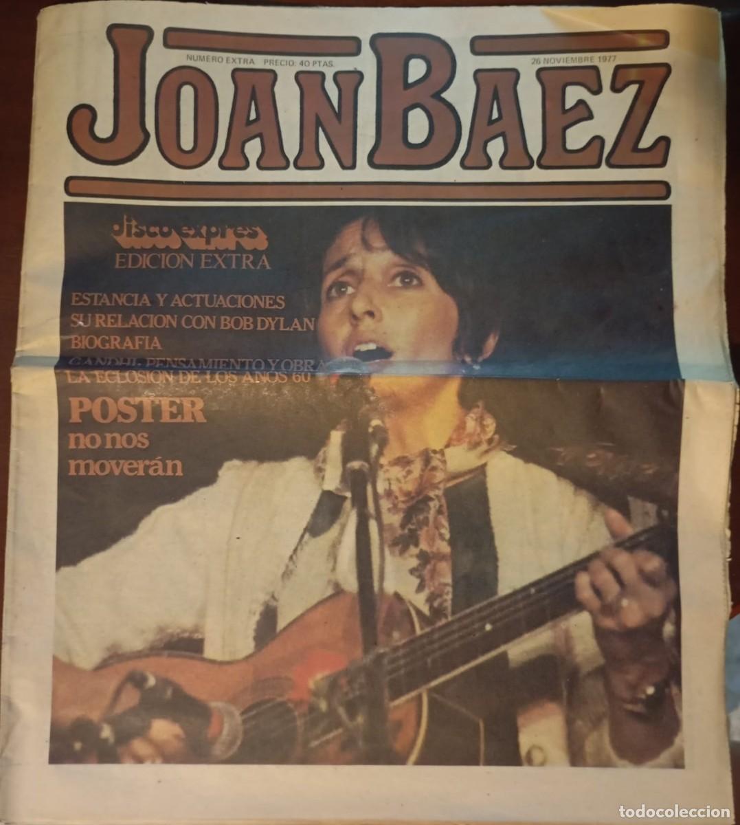 Revistas de m&uacute;sica: DISCO EXPRES NUMERO EXTRA ESPECIAL JOAN BAEZ 1977