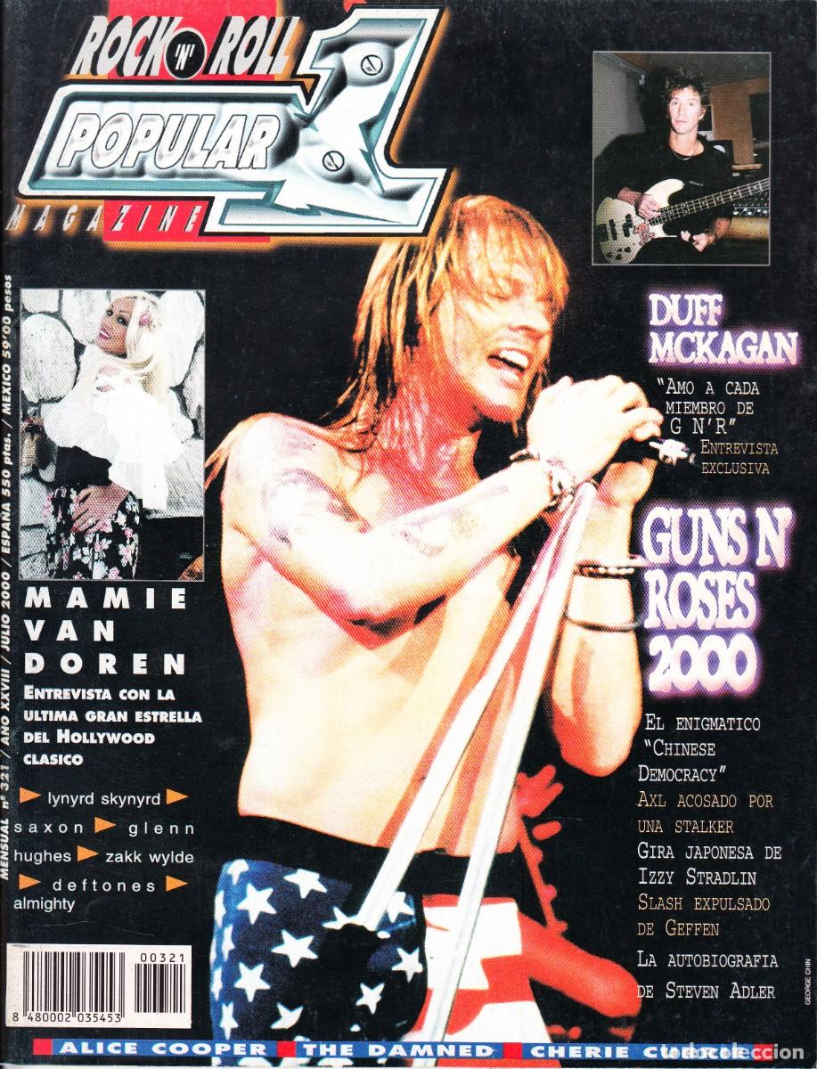 Music magazines: POPULAR 1. N&ordm; 321. GUNS N ROSES, MAMIE VAN DOREN, SAXON, DEFTONES, LYNYRD SKYNYRD