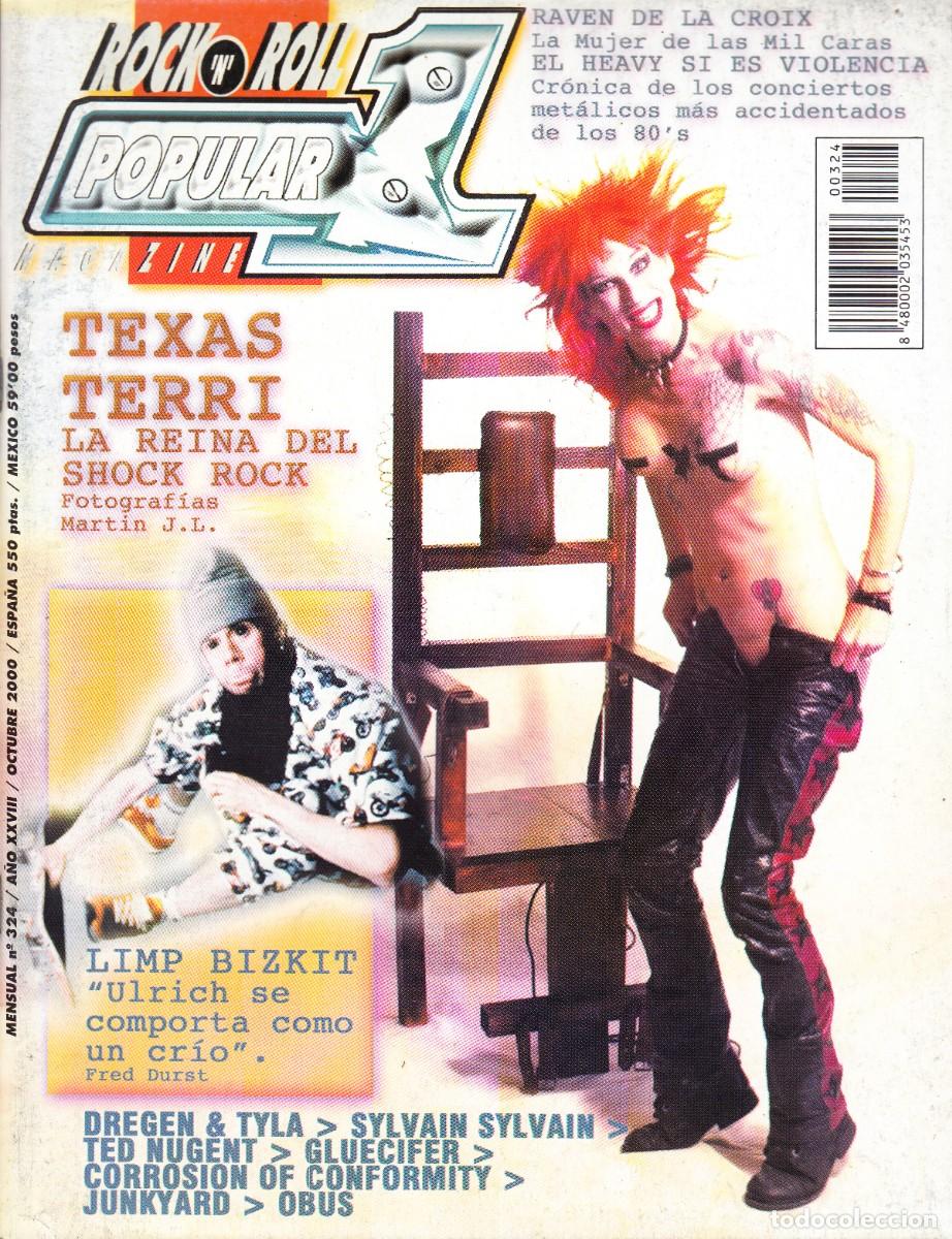 Musikzeitschriften: POPULAR 1. N&ordm; 324. TEXAS TERRI, LIMP BIZKIT, RAVEN DE LA CROIX, TED NUGENT...