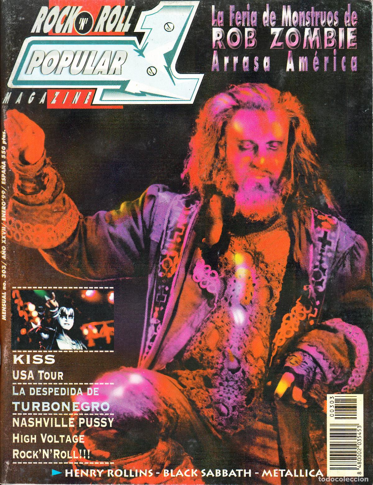 Musikzeitschriften: POPULAR 1. N&ordm; 303. KISS, TURBONEGRO, NASHVILLE PUSSY, HENRY ROLLINS, BLACK SABBATH, METALLICA