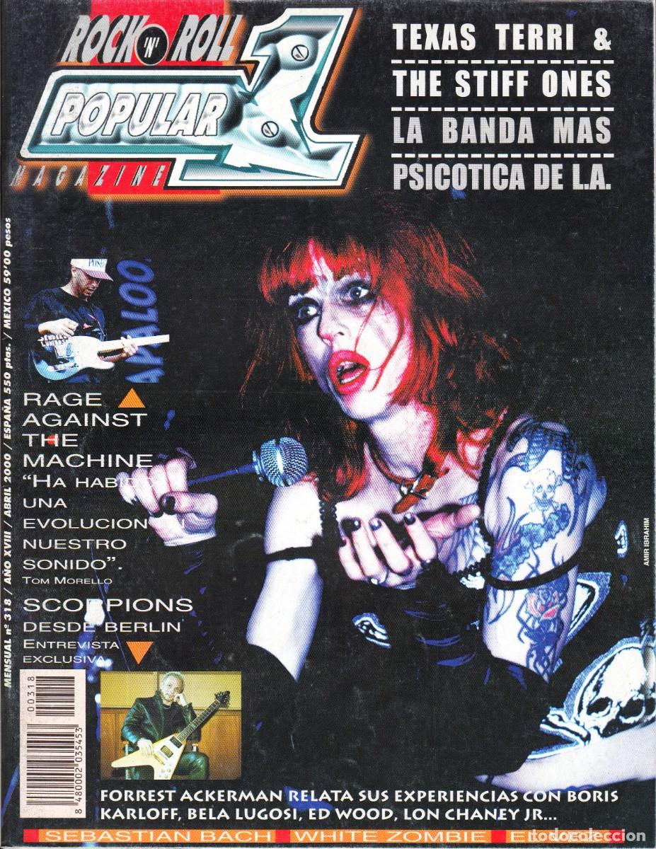 Musikzeitschriften: POPULAR 1. N&ordm; 318. RAGE AGAINST THE MACHINE, TEXAS TERRI & THE STIFF ONES, SCORPIONS