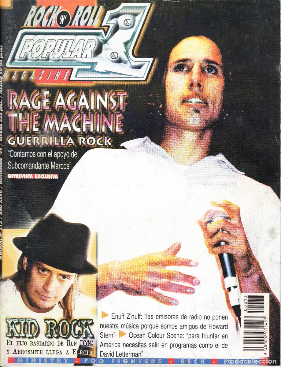 Magazines de musique: POPULAR 1. N&ordm; 313. RAGE AGAINST THE MACHINE, KID ROCK, OCEAN COLOUR SCENE