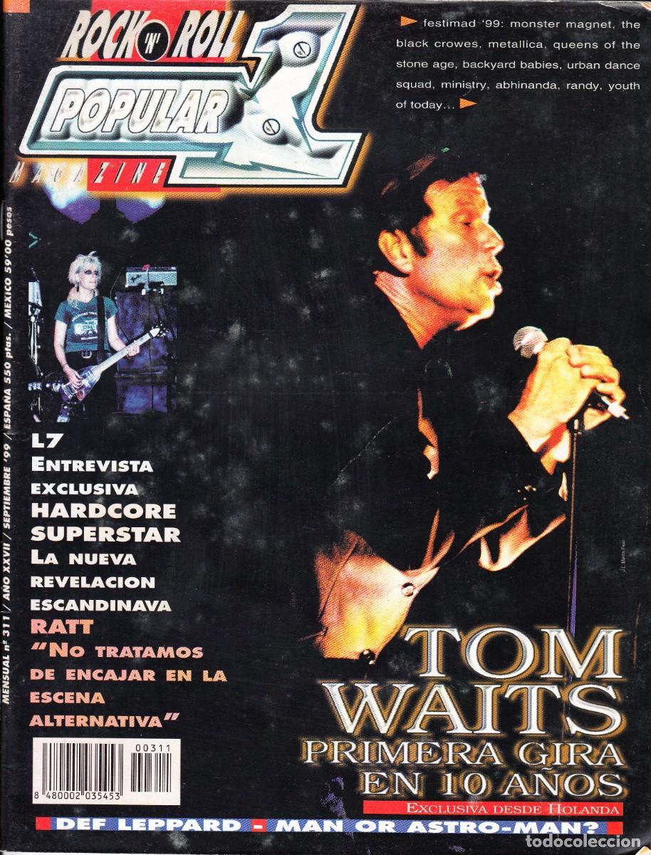 Musikzeitschriften: POPULAR 1. N&ordm; 311. L7, RATT, TOM WAITS, DEF LEPPARD, MAN OR ASTRO-MAN?, FESTIMAD