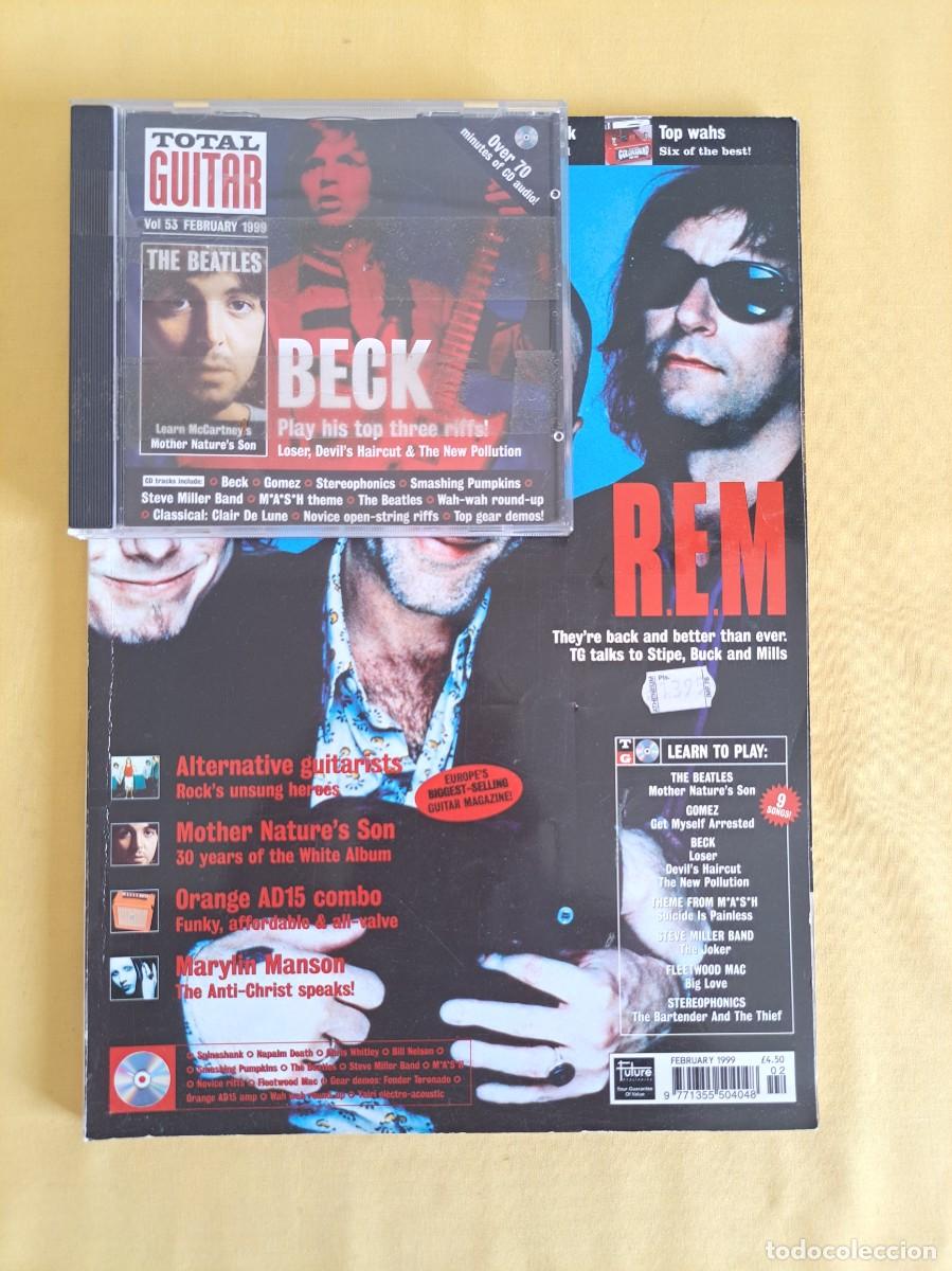 Revistas de m&uacute;sica: TOTAL GUITAR - R. E. M - FREBRUARY 1999 - IDIOMA INGLES