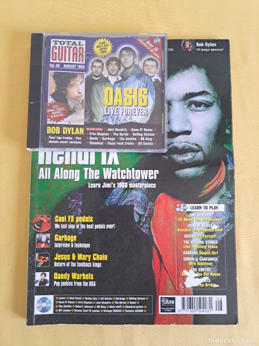 Revistas de m&uacute;sica: TOTAL GUITAR -HENDRIX, ALL ALONG THE WATCHTOWER- AUGUST 1998 - IDIOMA INGLES