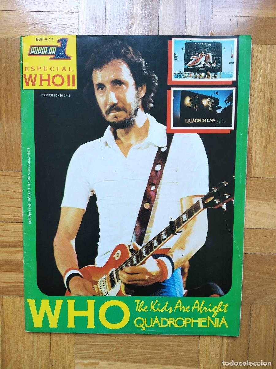 Revistas de m&uacute;sica: REVISTA POPULAR 1 ESPECIAL 17 THE WHO II CON POSTER GIGANTE