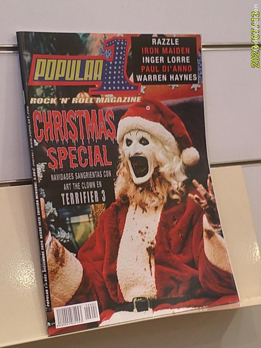 Revistas de m&uacute;sica: REVISTA POPULAR 1 ROCK AND ROLL MAGAZINE N&ordm; 602 DICIEMBRE 2024 NAVIDADES SANGRIENTAS