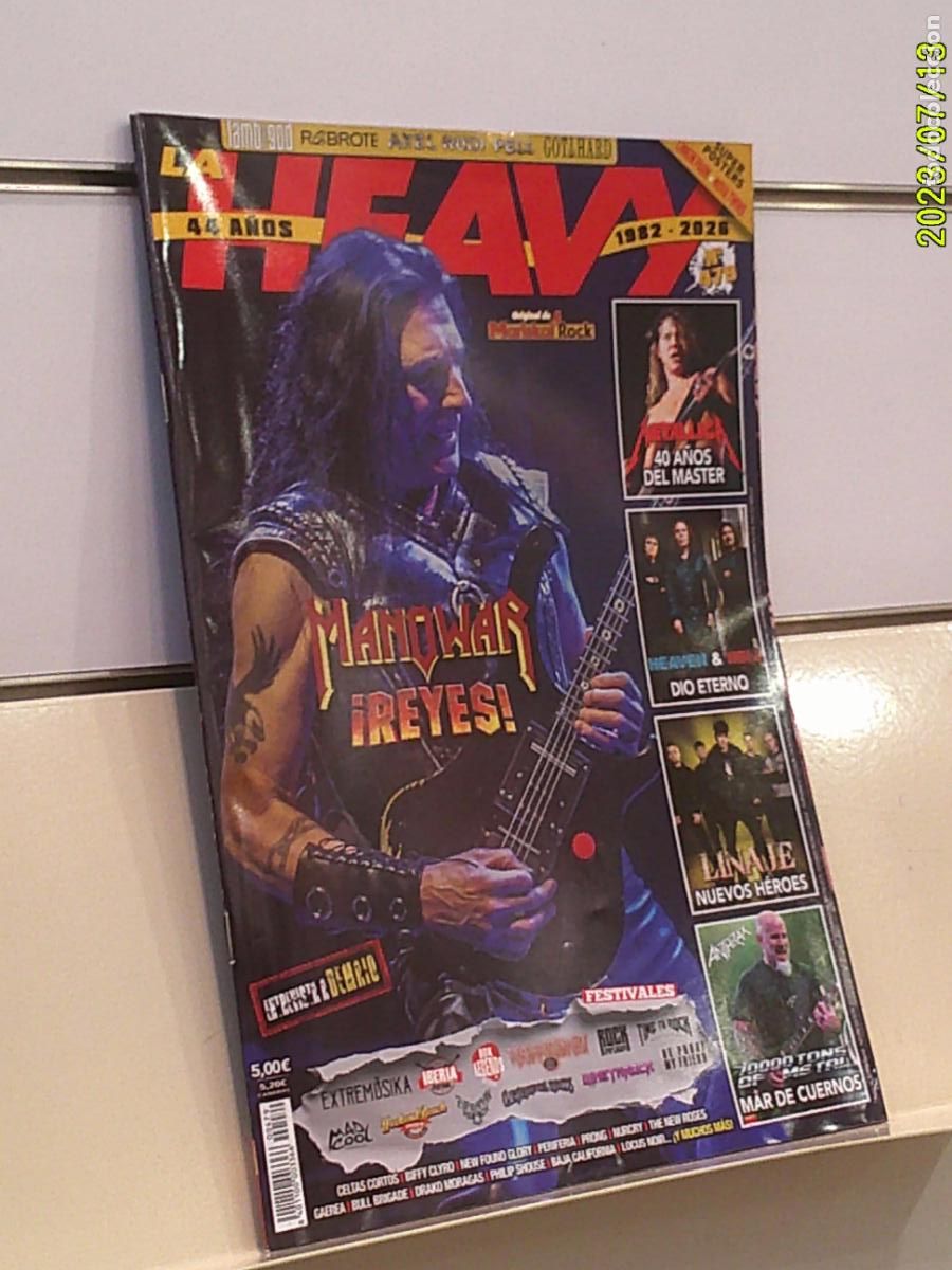 Revistas de m&uacute;sica: REVISTA LA HEAVY N&ordm; 479 MANOWAR LLEVA LOS POSTERS