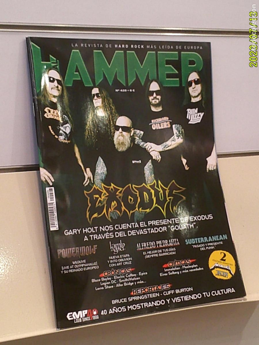 Revistas de m&uacute;sica: REVISTA METAL HAMMER N&ordm; 428 EXODUS LLEVA LOS POSTERS