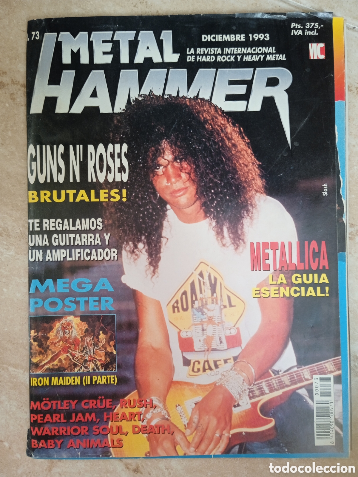 Revistas de m&uacute;sica: Revista Metal Hammer n&deg;73 Guns n Roses Pearl Jam Rush...