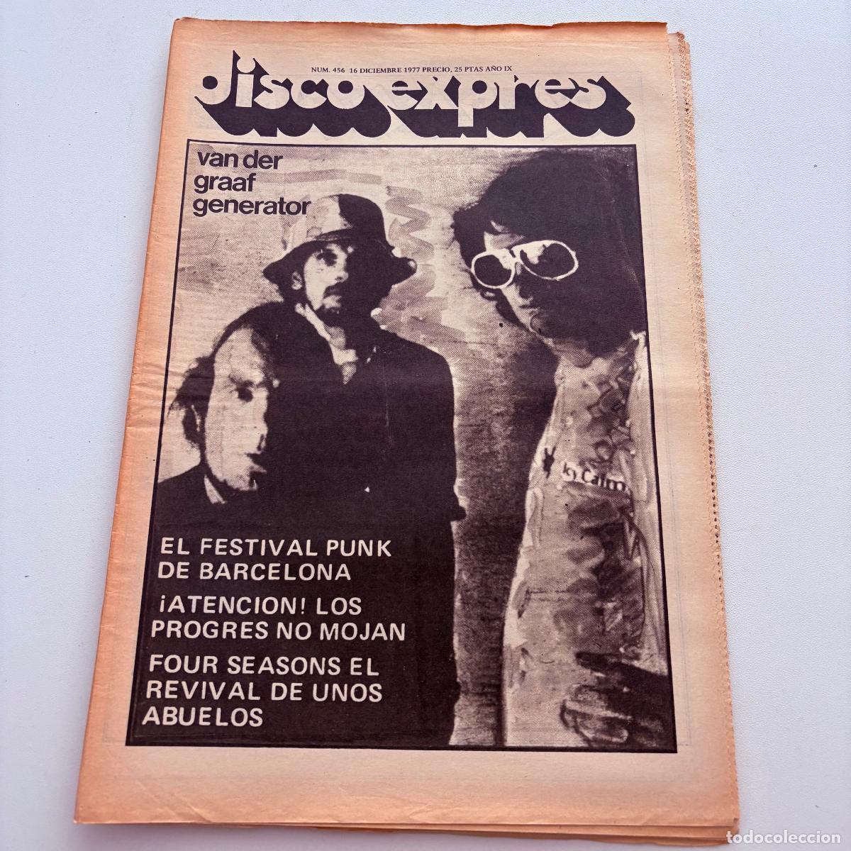 Revistas de m&uacute;sica: REVISTA PERIODICO DISCO EXPRES N&ordm; 456 FESTIVAL PUNK BARCELONA