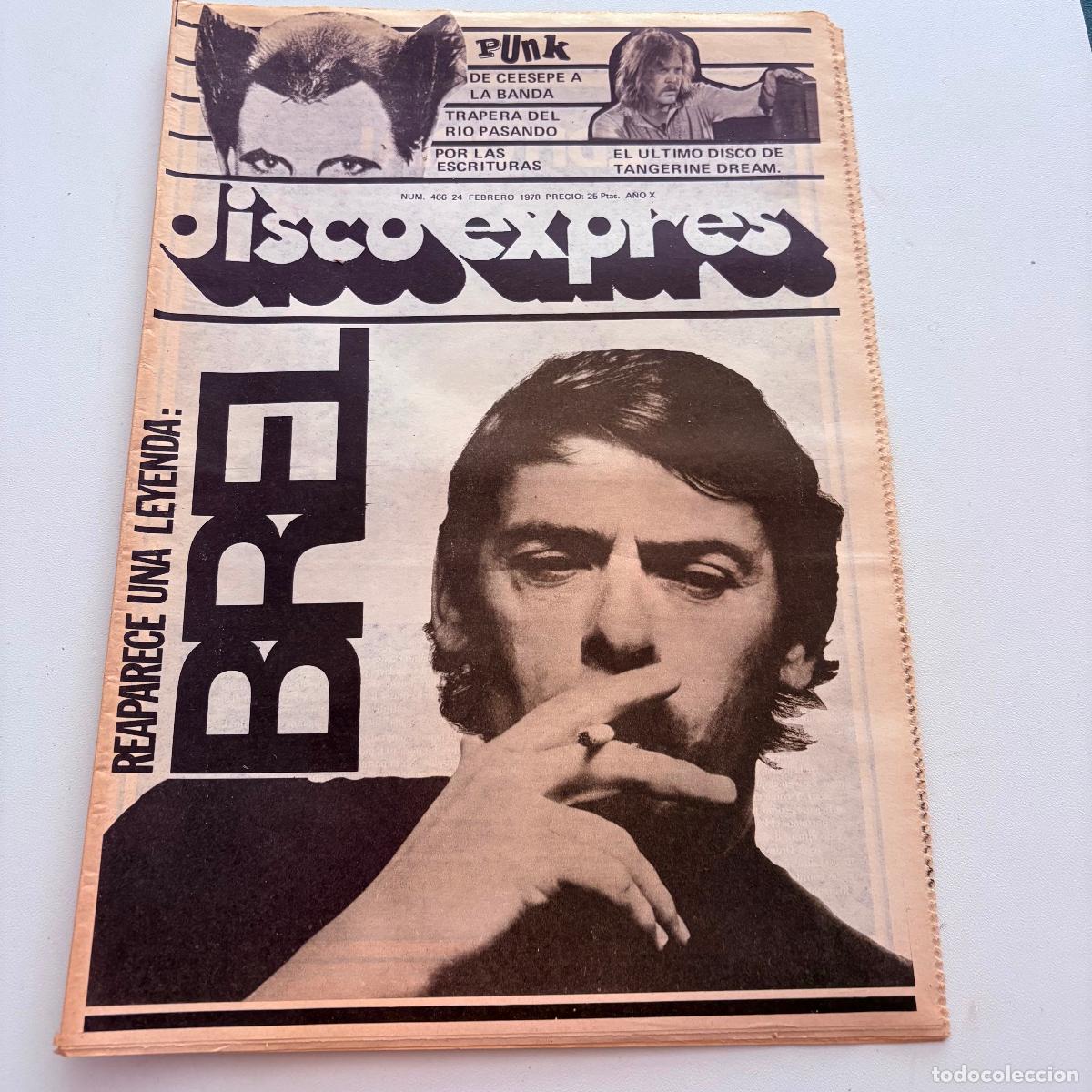 Revistas de m&uacute;sica: REVISTA PERIODICO DISCO EXPRES N&ordm; 466 PUNK BANDA TRAPERA DEL RIO